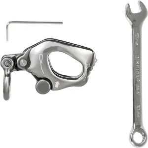 Stainless Steels Climb Descender Rigging Plate Rappel Rock Climbing Rescuing Device Downhill Equipment Heavy Duty