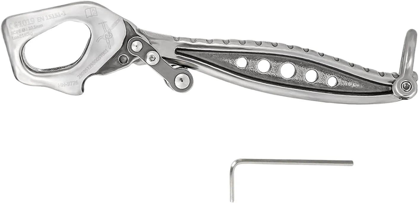 Stainless Steels Climb Descender Rigging Plate Rappel Rock Climbing Rescuing Device Downhill Equipment Heavy Duty