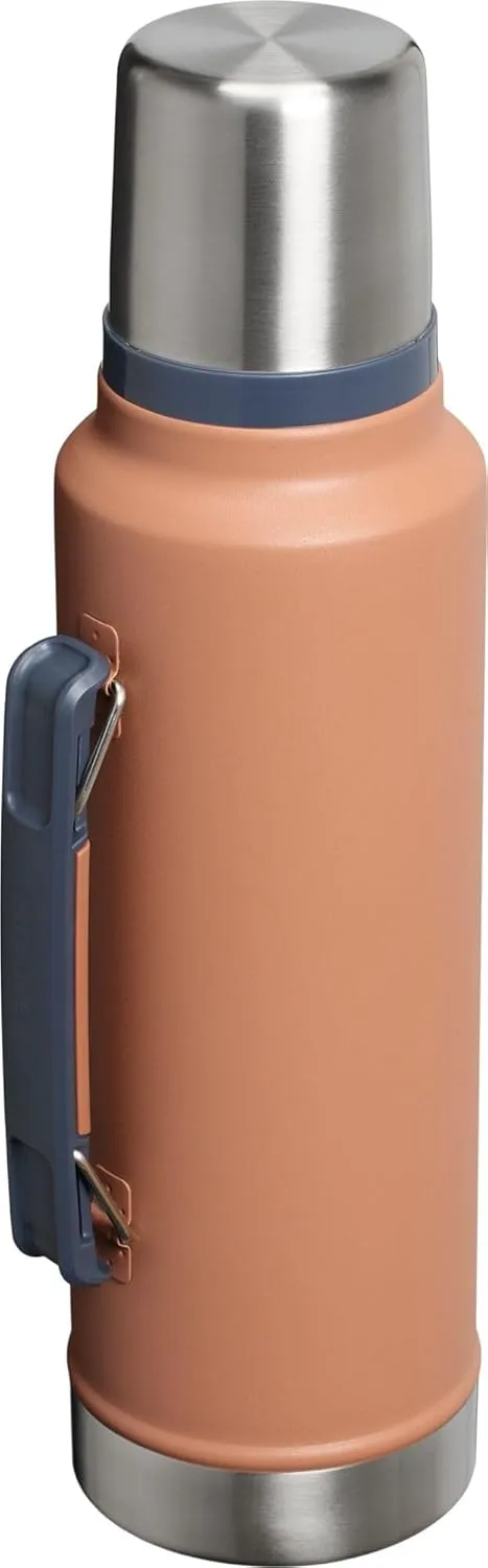 Stanley Classic Legendary Vacuum Bottle 1.5 qt | Wide Mouth with Leakproof Cup Lid | Keep Drinks Hot or Cold | Packable for Travel | Insulated Stainless Steel Thermos | BPA-Free | Toast