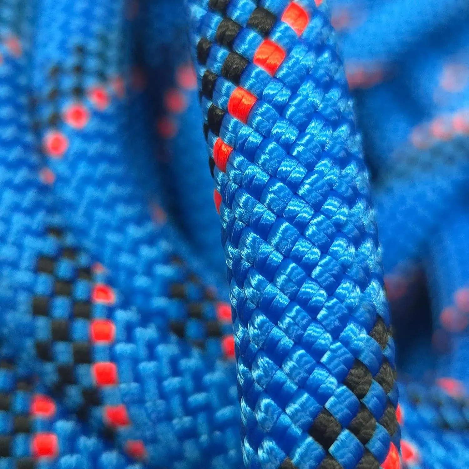 Static Climbing Rope 10.5mm UIAA Static Line Rappelling Rope Nylon Kern Mantle Rope for Escape Rope Rock Climbing, Mountain Tree Climbing, Hauling, Rescue