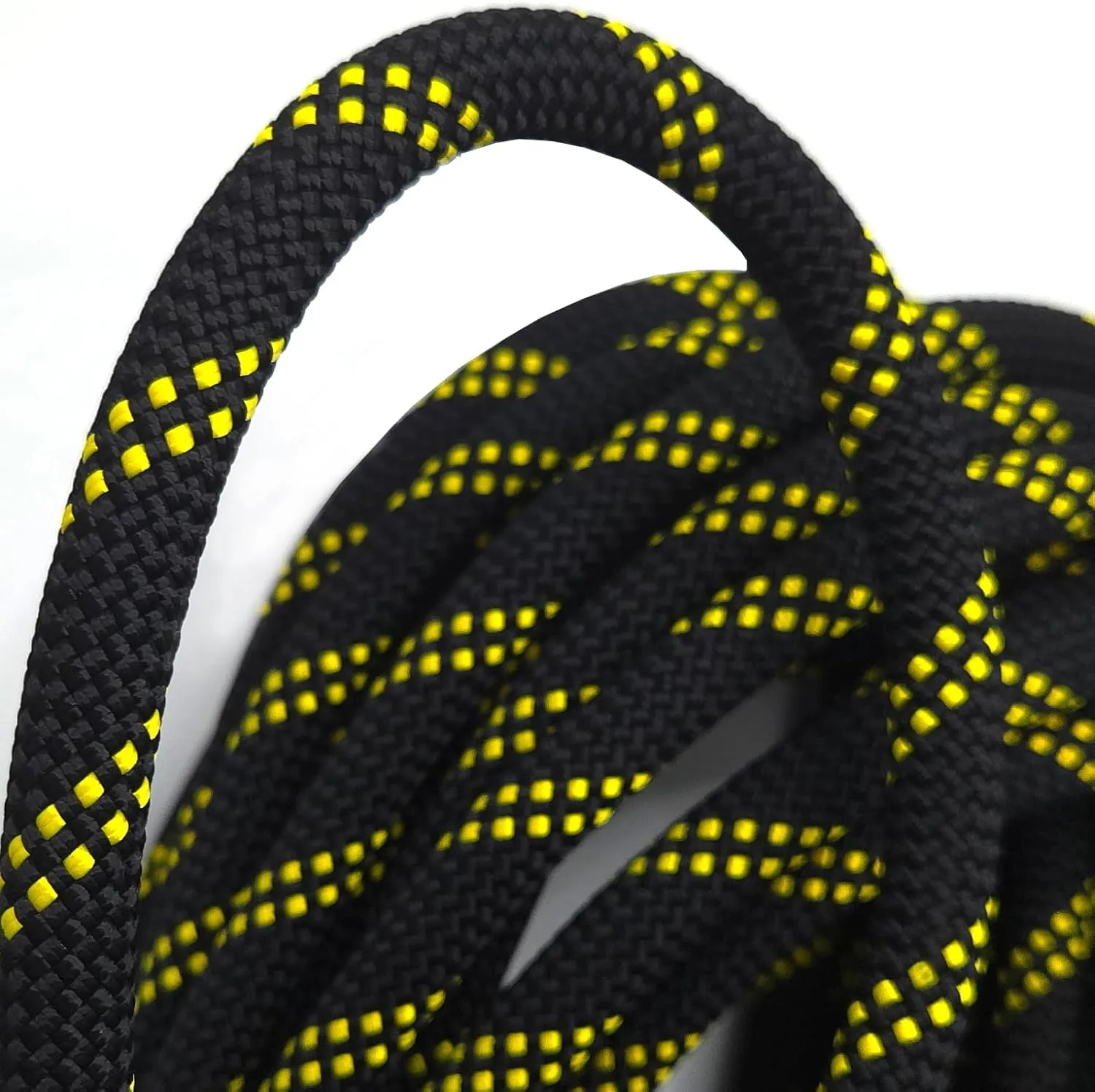 Static Climbing Rope 11mm UIAA Static Line Rappelling Rope 45M (150ft) Nylon Kern Mantle Rope for Escape Rope Rock Climbing, Mountain Tree Climbing, Hauling, Rescue