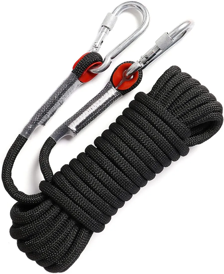 Static Climbing Ropes 35FT,50FT,100FT,150FT,200FT,250FT(Diam 10mm,16mm)