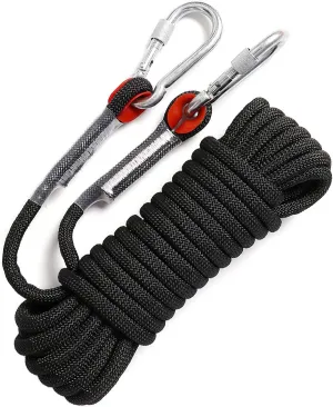 Static Climbing Ropes 35FT,50FT,100FT,150FT,200FT,250FT(Diam 10mm,16mm)