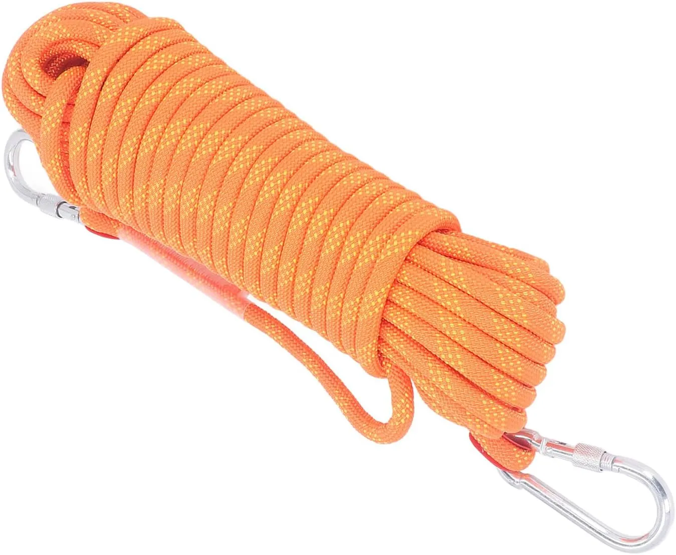 Static Rope for Climbing, Avoids Falling Safety Protection for Scaing Easy to Use Light to Escape (Orange)