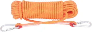 Static Rope for Climbing, Avoids Falling Safety Protection for Scaing Easy to Use Light to Escape (Orange)