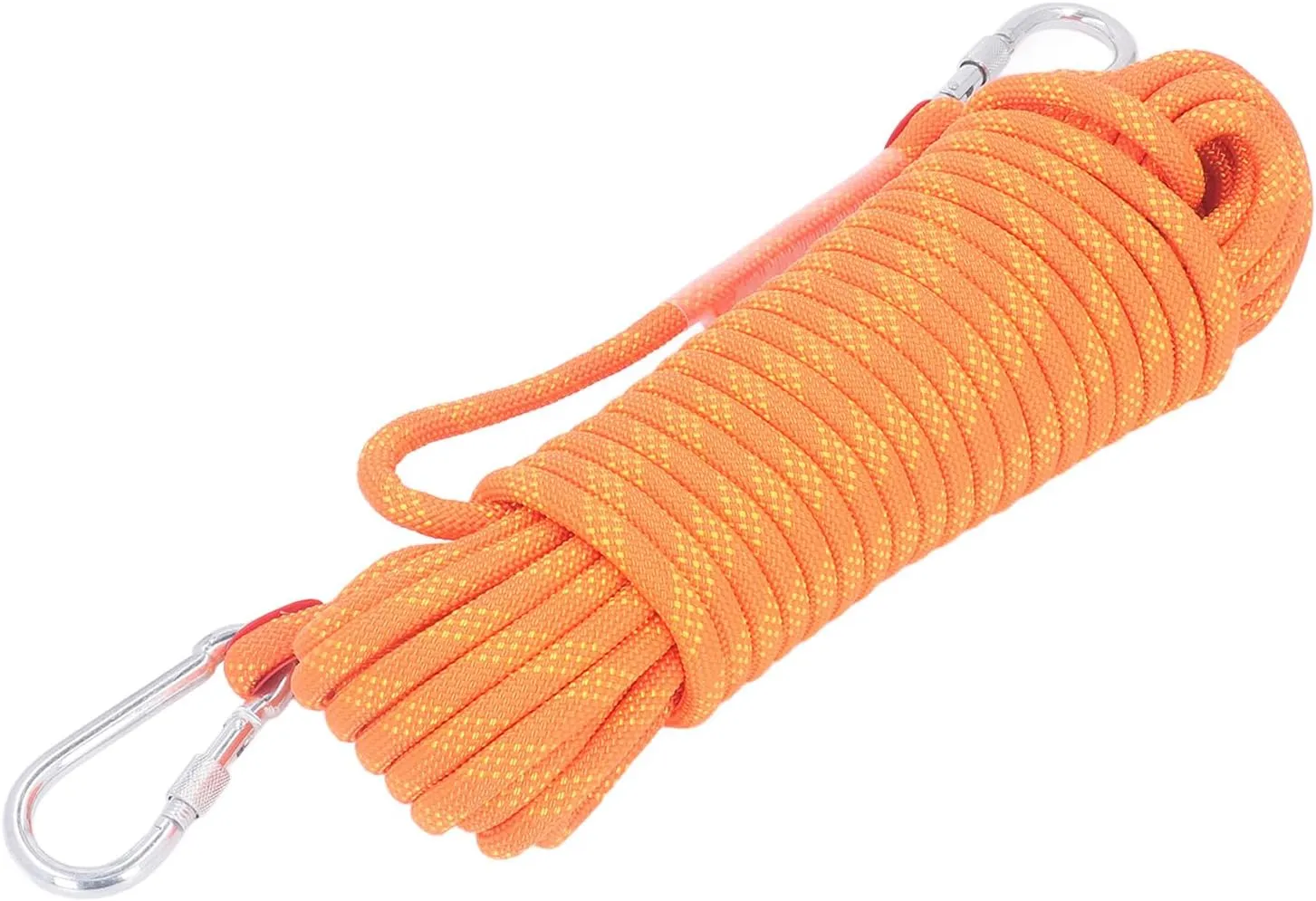 Static Rope for Climbing, Avoids Falling Safety Protection for Scaing Easy to Use Light to Escape (Orange)