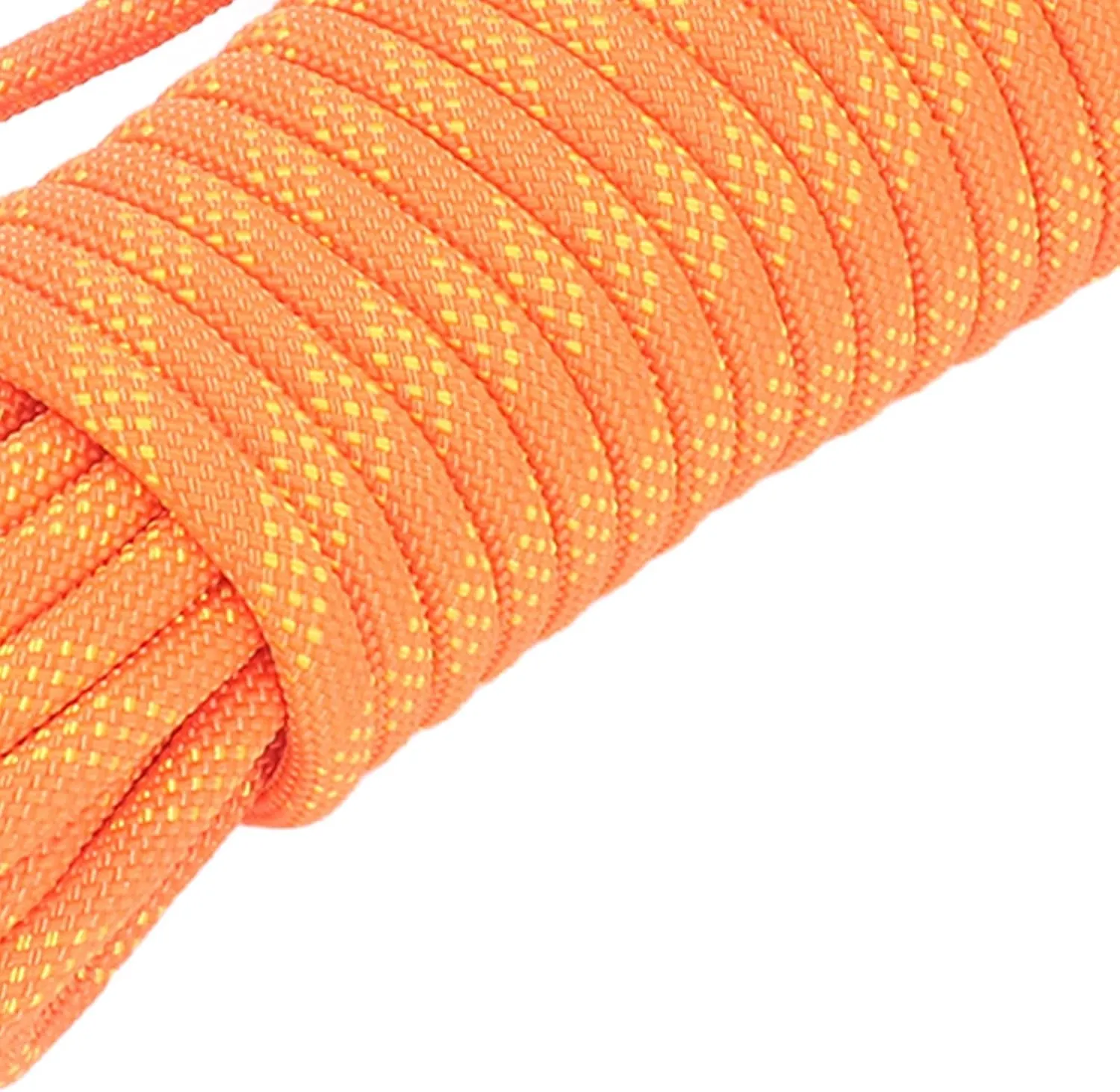 Static Rope for Climbing, Avoids Falling Safety Protection for Scaing Easy to Use Light to Escape (Orange)