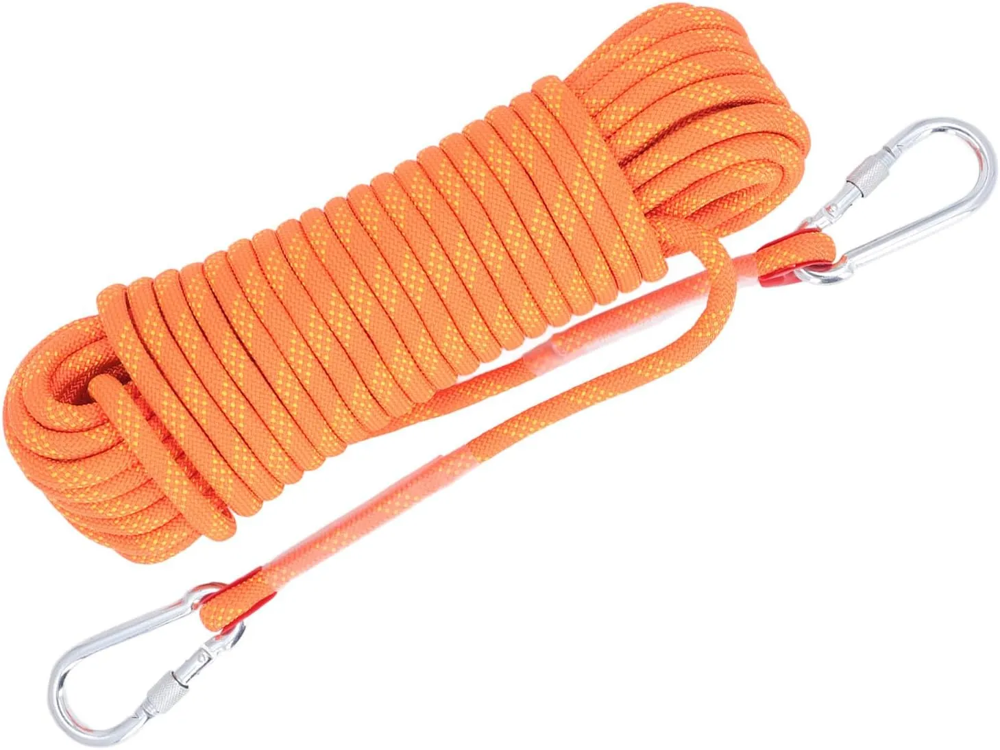 Static Rope for Climbing, Avoids Falling Safety Protection for Scaing Easy to Use Light to Escape (Orange)