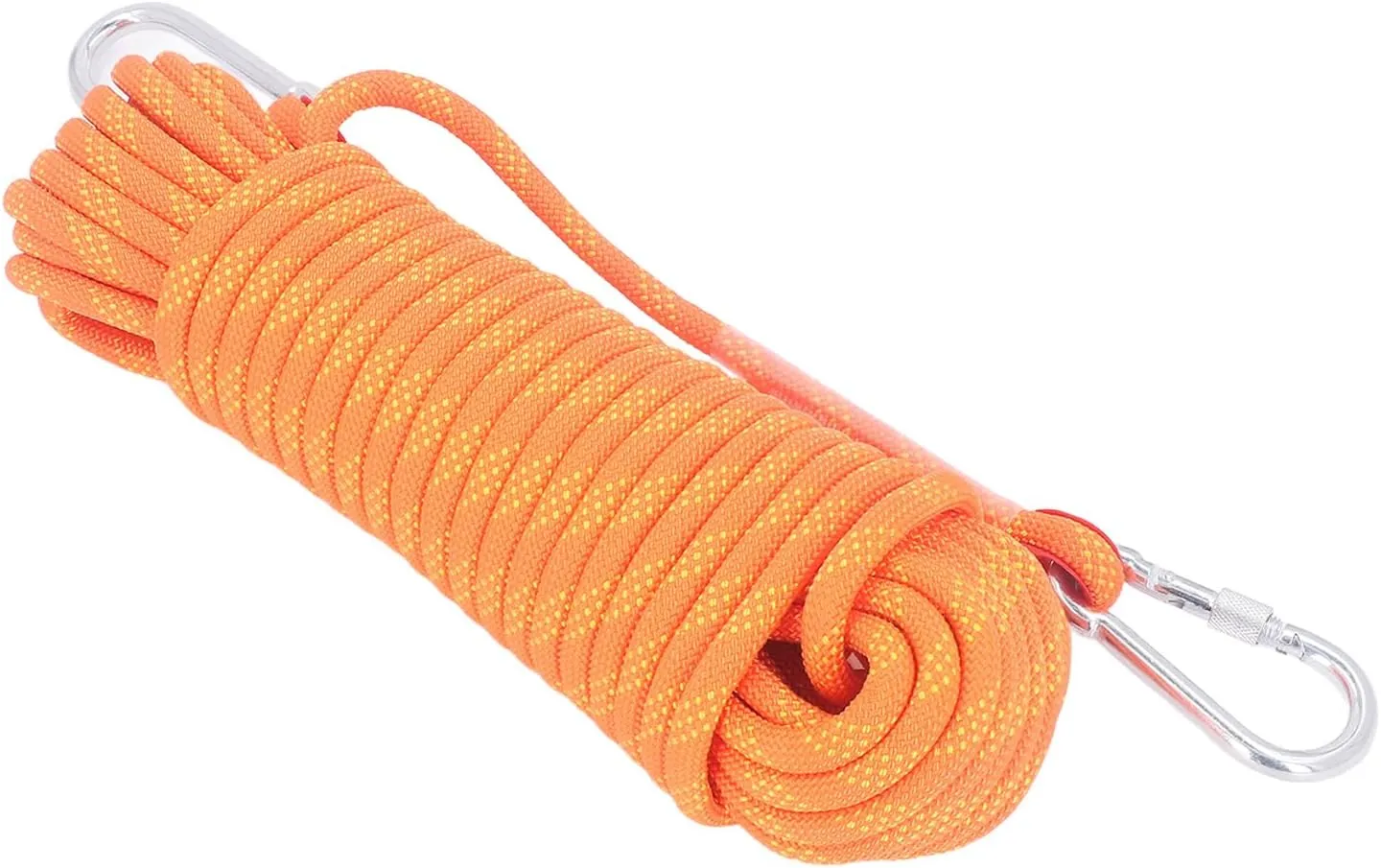 Static Rope for Climbing, Avoids Falling Safety Protection for Scaing Easy to Use Light to Escape (Orange)
