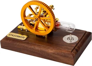 Stirling Engine Kit, Hot Air Sterling Engine Model Kit, Mini Hot-air Engine Kit, Steam Engine for Tech Enthusiasts DIY Experiment