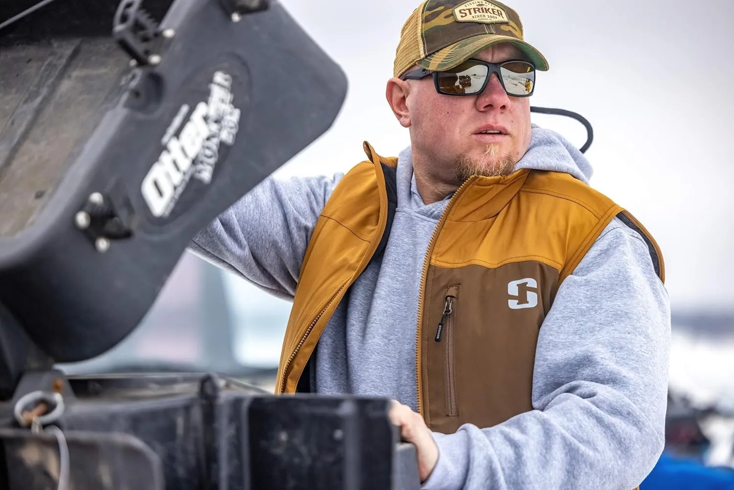 Striker Men’s Shield Float Insulated, Water-Resistant Fishing Vest with Sureflote Flotation Technology