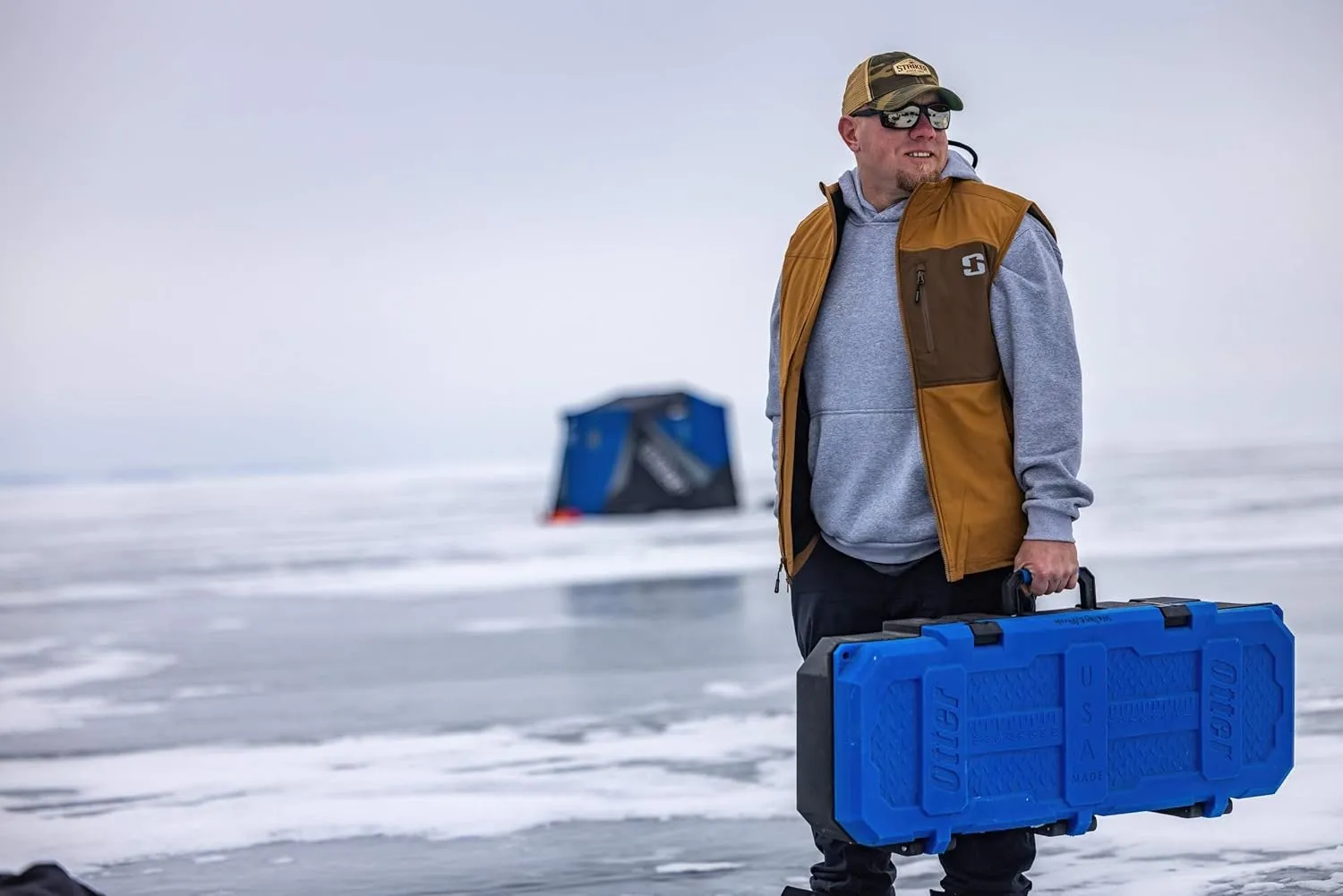 Striker Men’s Shield Float Insulated, Water-Resistant Fishing Vest with Sureflote Flotation Technology
