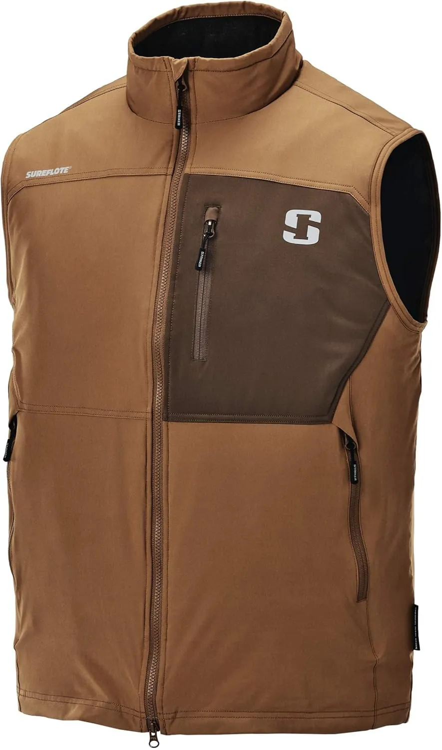 Striker Men’s Shield Float Insulated, Water-Resistant Fishing Vest with Sureflote Flotation Technology