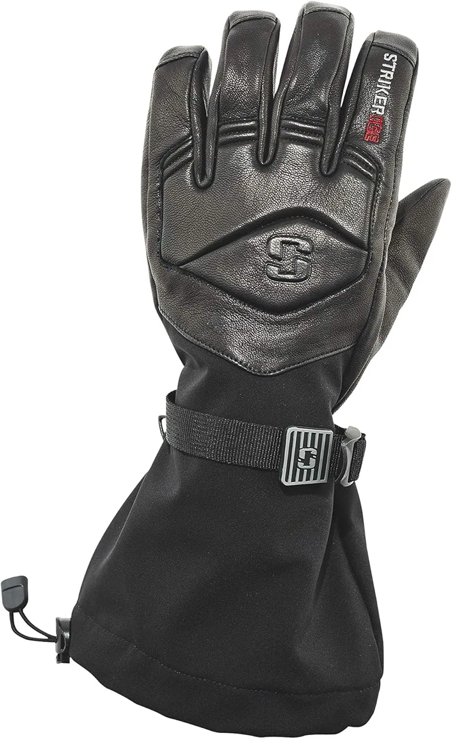 Striker Unisex Combat Waterproof Breathable Insulated Ice Fishing Gloves with Adjustable Wrist and Gauntlet Closure
