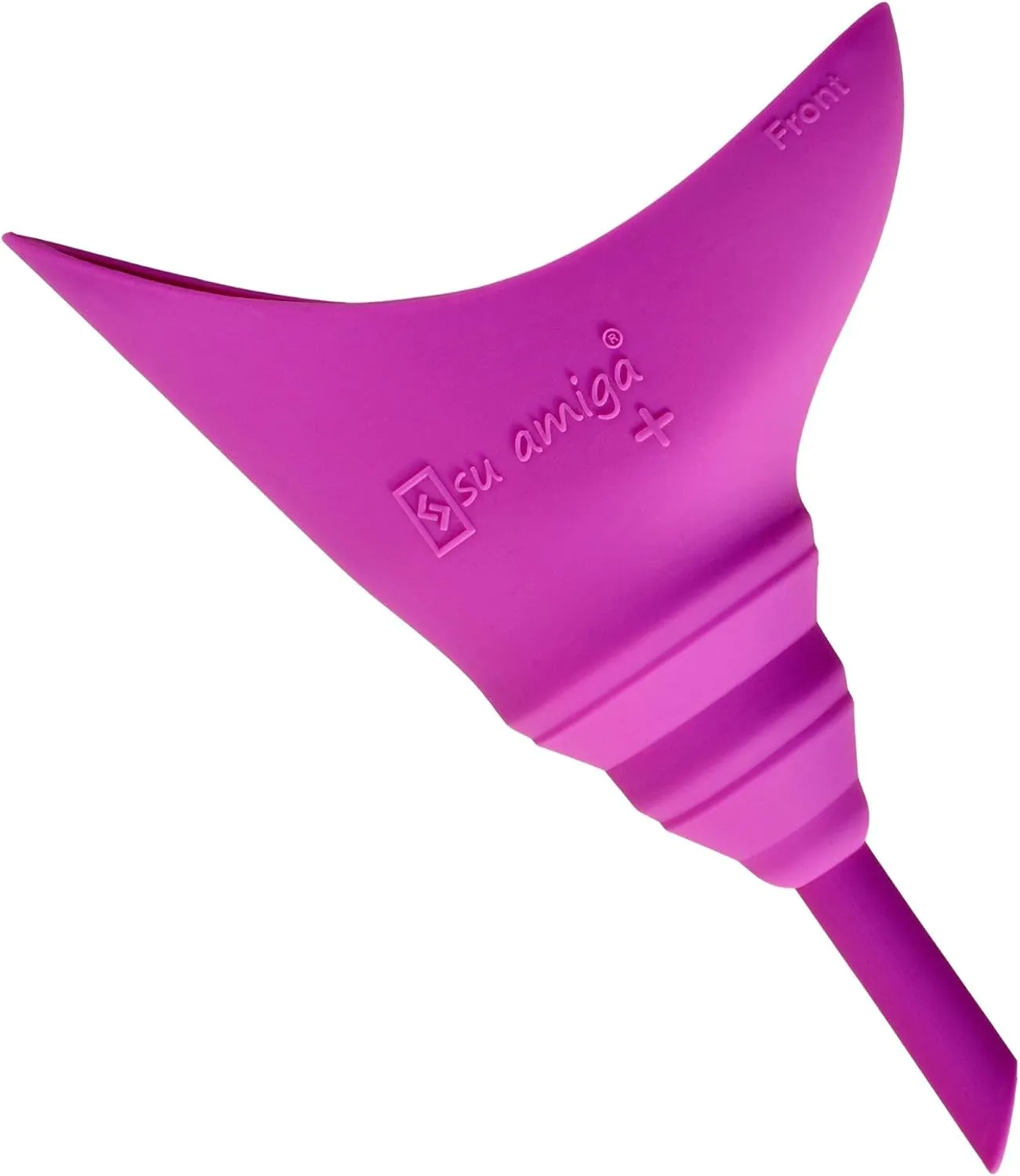 SuAmiga Female Urination Device Collapsible Female Urinal; Portable Reusable Urinal for Women to Pee Standing Up; Women Pee Funnel for Travel, Camping, Hiking, Outdoor (Soft,Firm,Plus Size)