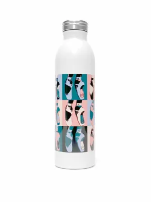 Sugar and Bruno: Warhol Water Bottle (#D9878) White