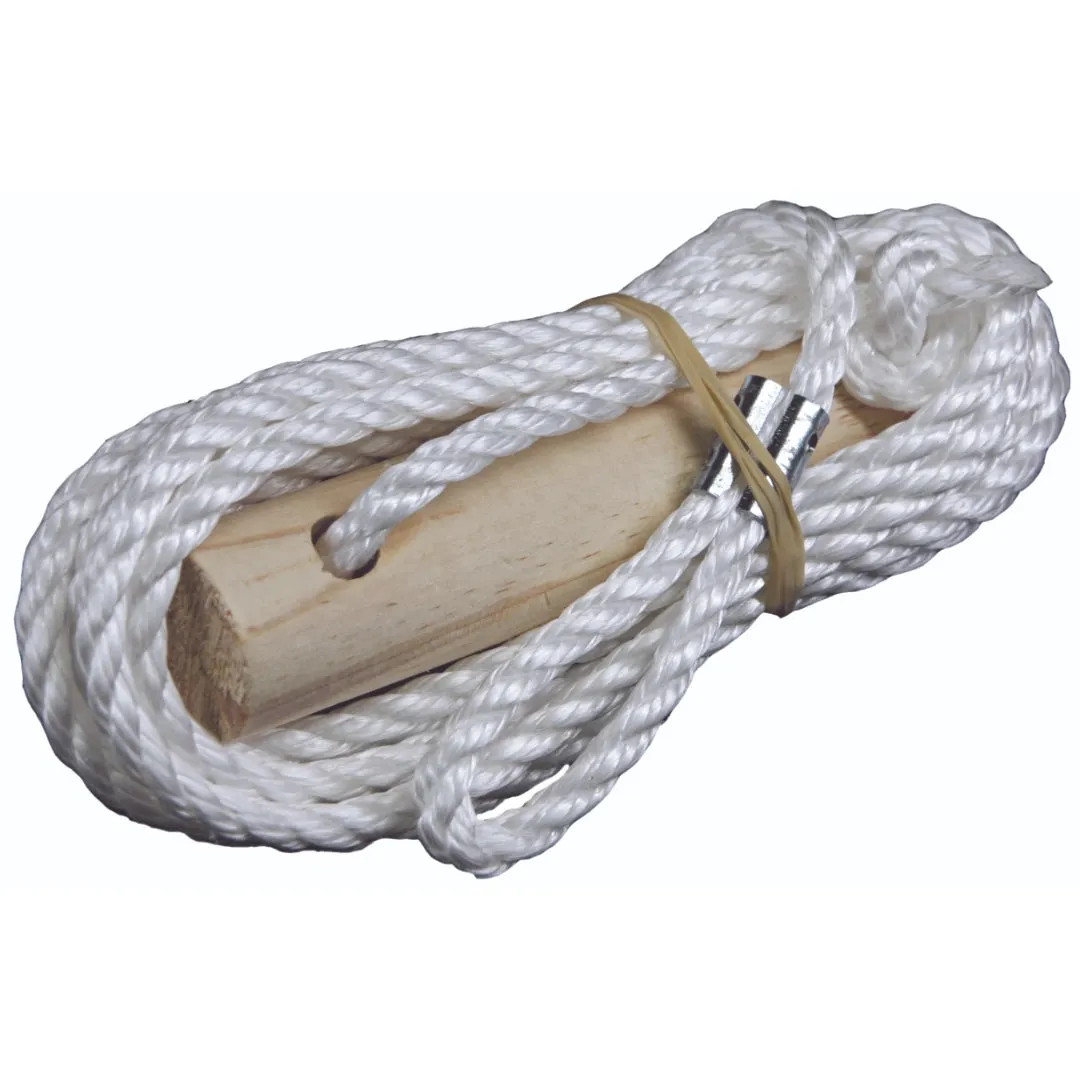 Supex Guy Rope Kit with heavy duty wood slide, spring, 6mm rope
