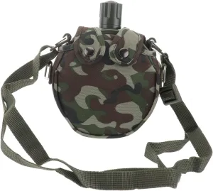 SUPVOX 1Set Portable Canteen Compact Stainless Steel Water Bottle with Cover for Outdoor Activities Hiking and Camping Durable and Lightweight Design