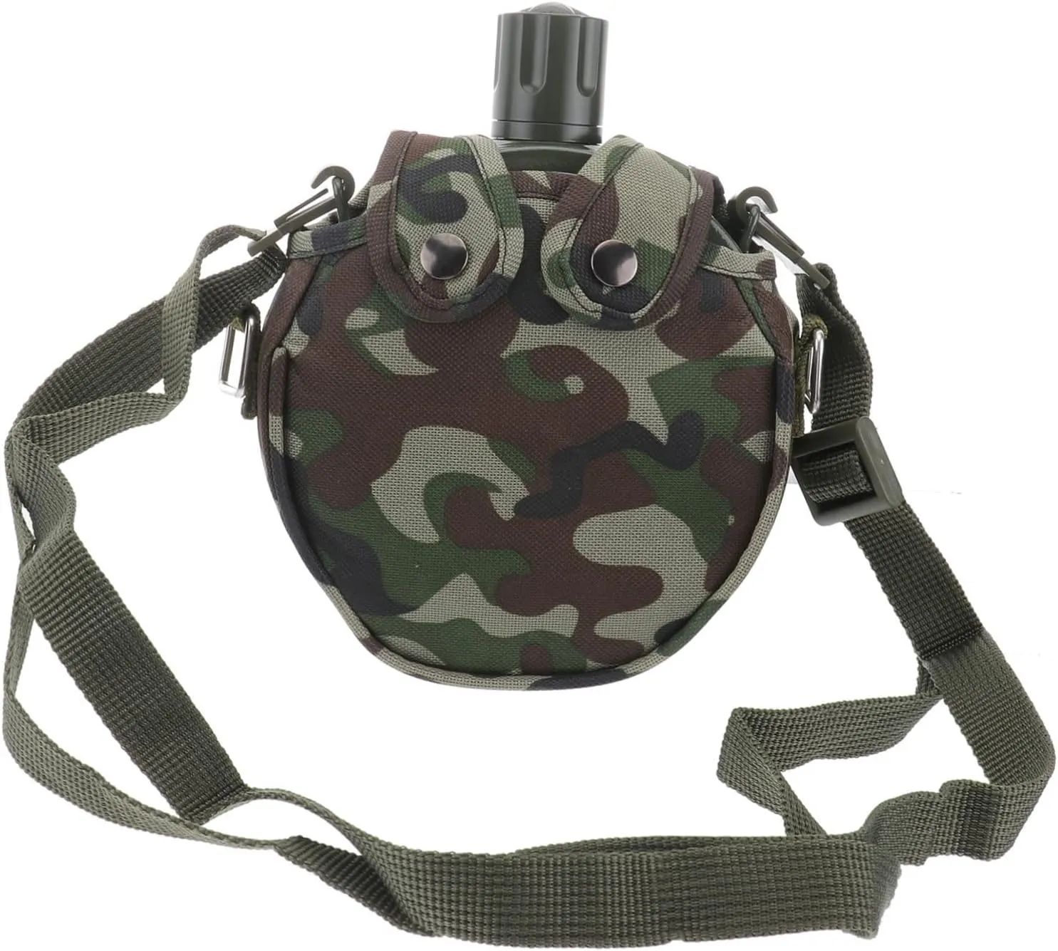 SUPVOX 1Set Portable Canteen Compact Stainless Steel Water Bottle with Cover for Outdoor Activities Hiking and Camping Durable and Lightweight Design