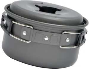SUPVOX Aluminum Camping Pot Nonstick Pan Camping Cookware Mess Hiking Pot for Outdoor