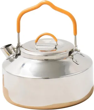 SUPVOX Camping Outdoor Kettle Multi-function Water Kettle Convenient Tea Pot Stainless Steel Picnic