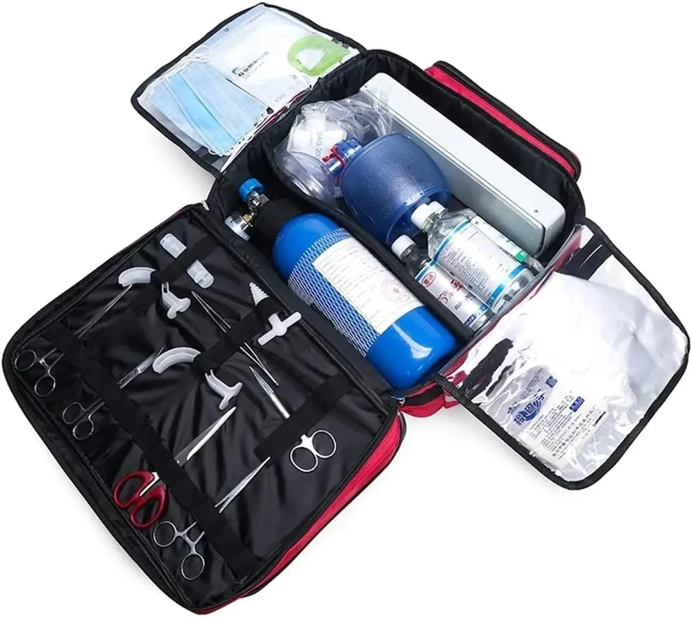 Survival Kit First Aid Kit Empty Tactical Trauma Bag Emergency Kit for Camping Hiking Home Outdoor Truck Vehicle Car Fishing Travel(Green)