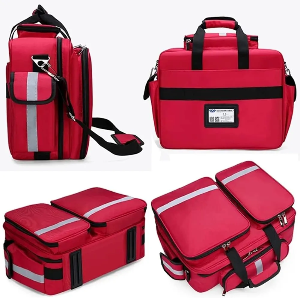Survival Kit First Aid Kit Empty Tactical Trauma Bag Emergency Kit for Camping Hiking Home Outdoor Truck Vehicle Car Fishing Travel(Green)