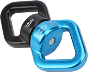 Swing Rotator, Swivel A Triangular Design Climbing Rotational Device, for Yoga Swing Camp Outdoor(Black Blue)