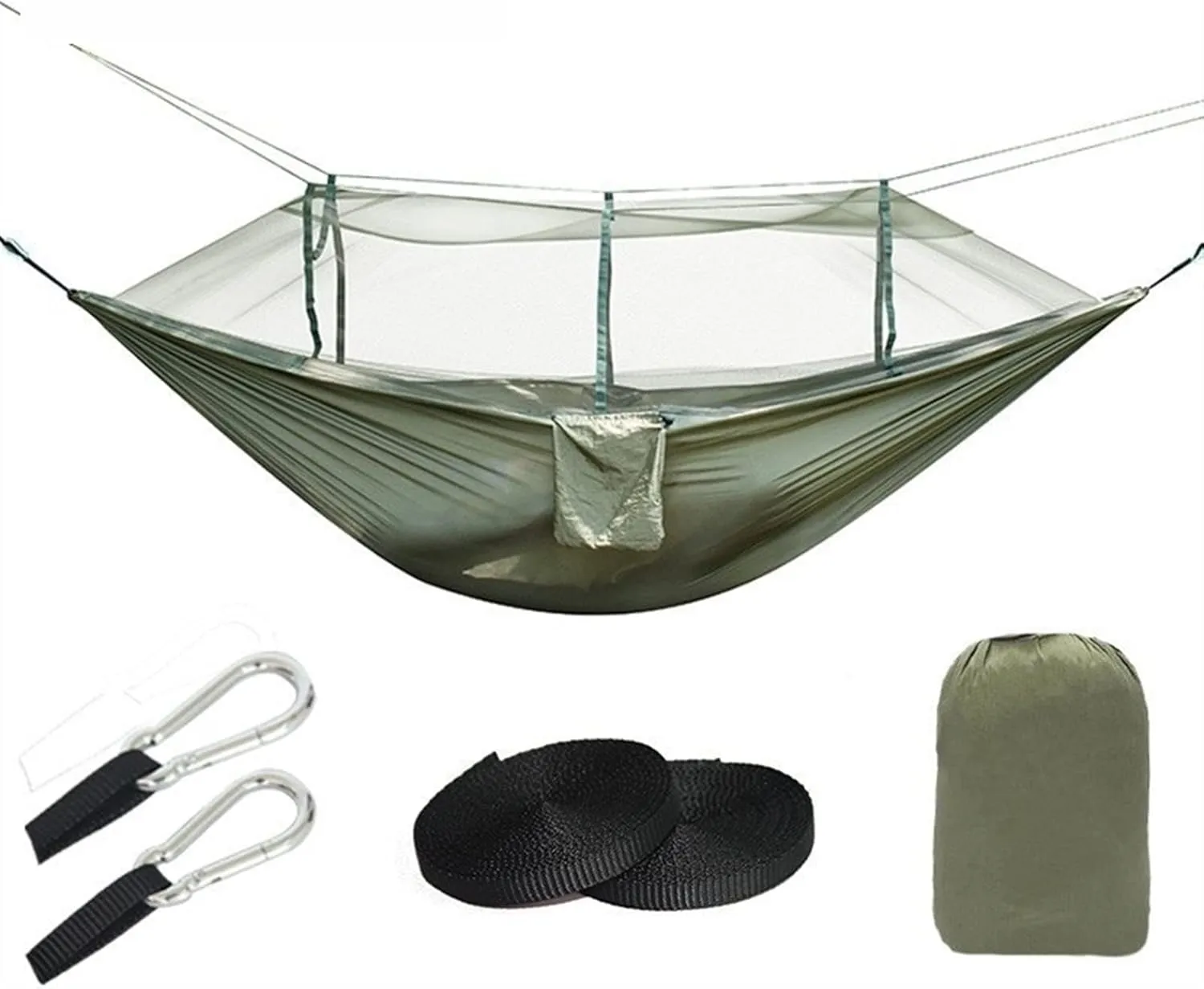 Swing Set Ultra Light Net Hammock, Tent Net, Outdoor Backyard Hiking Backpack, Travel Camping Double Swing Seat (Color : B)