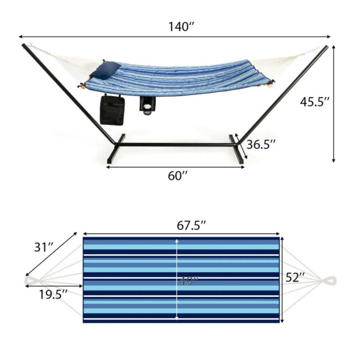 Swing Stand Cup Cotton Specialized range Set Indoor with Attractive Hammock Holder Pillow Outdoor Chair