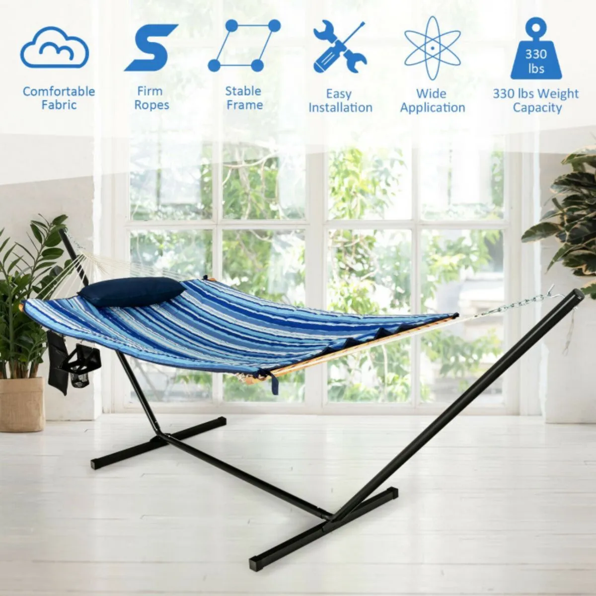 Swing Stand Cup Cotton Specialized range Set Indoor with Attractive Hammock Holder Pillow Outdoor Chair