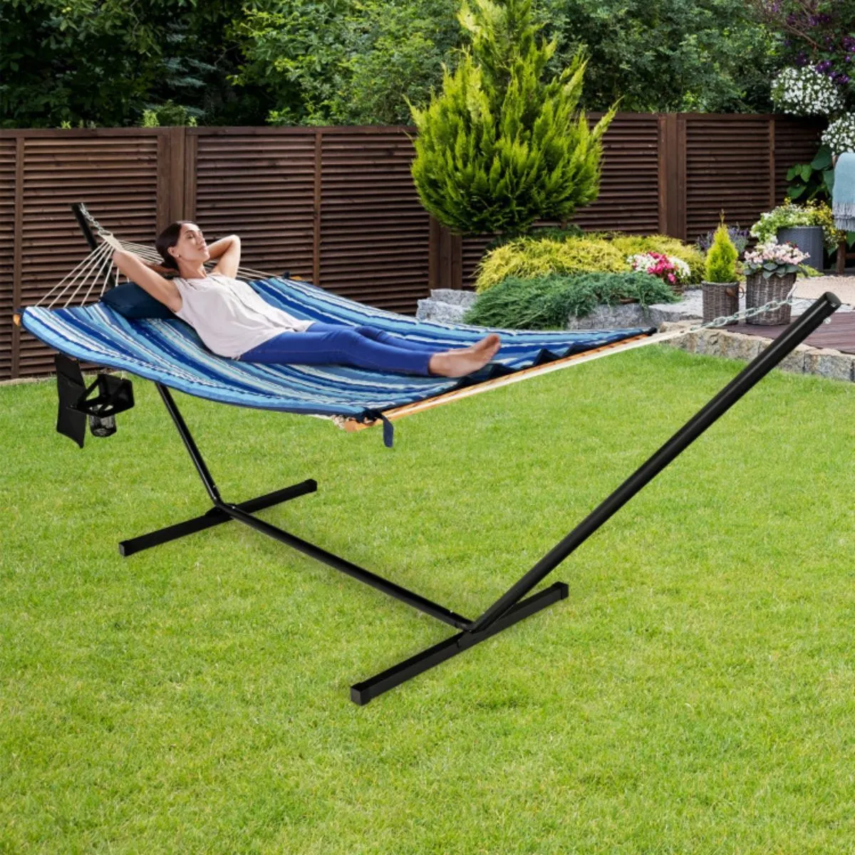 Swing Stand Cup Cotton Specialized range Set Indoor with Attractive Hammock Holder Pillow Outdoor Chair