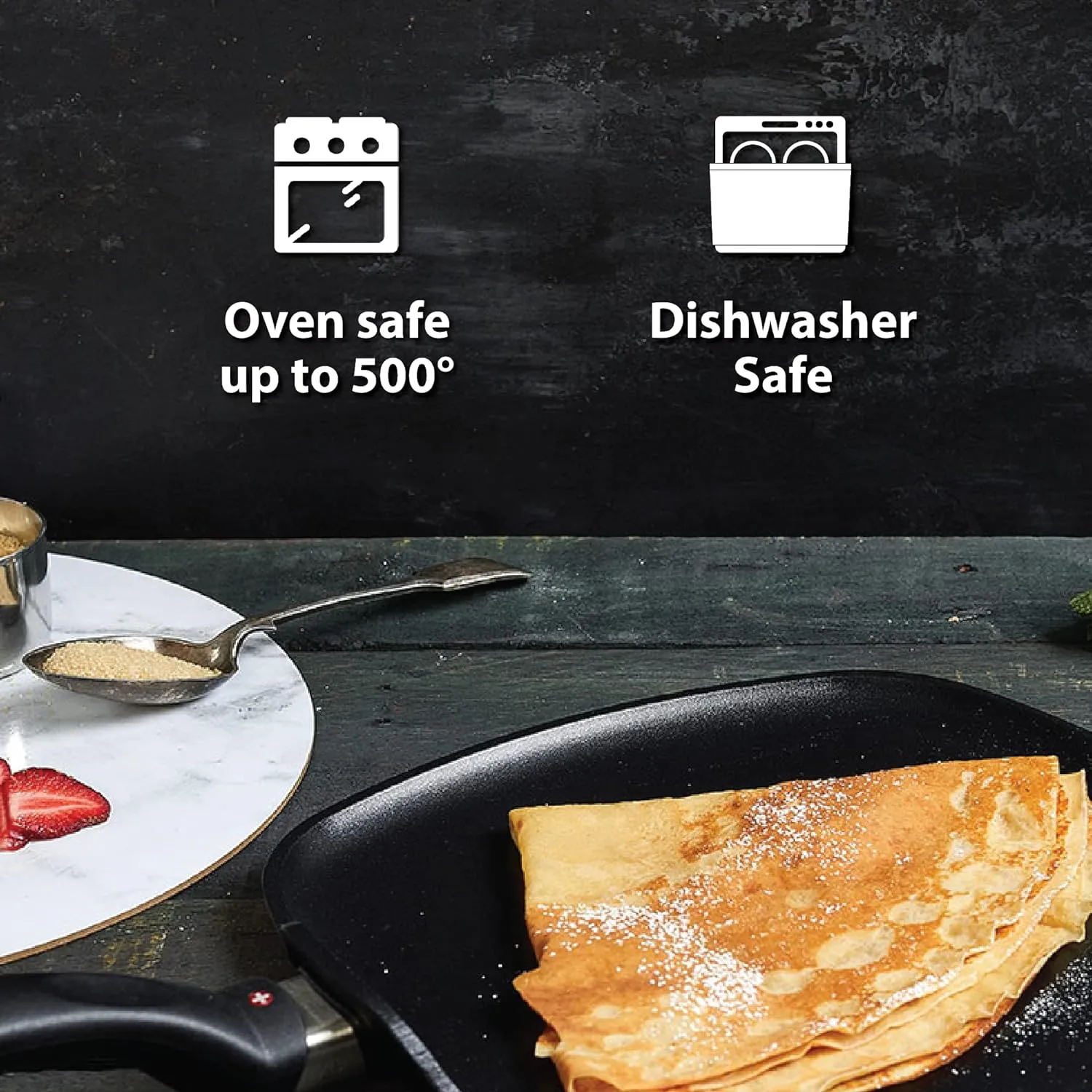 Swiss Diamond Nonstick Saute Pan with Lid, Diamond Coated Aluminum Deep Saute Pan with Lid Features Stainless Steel Handle, Dishwasher & Oven Safe Up To 500 °F, 12.5 Inch, 5.8 Quart