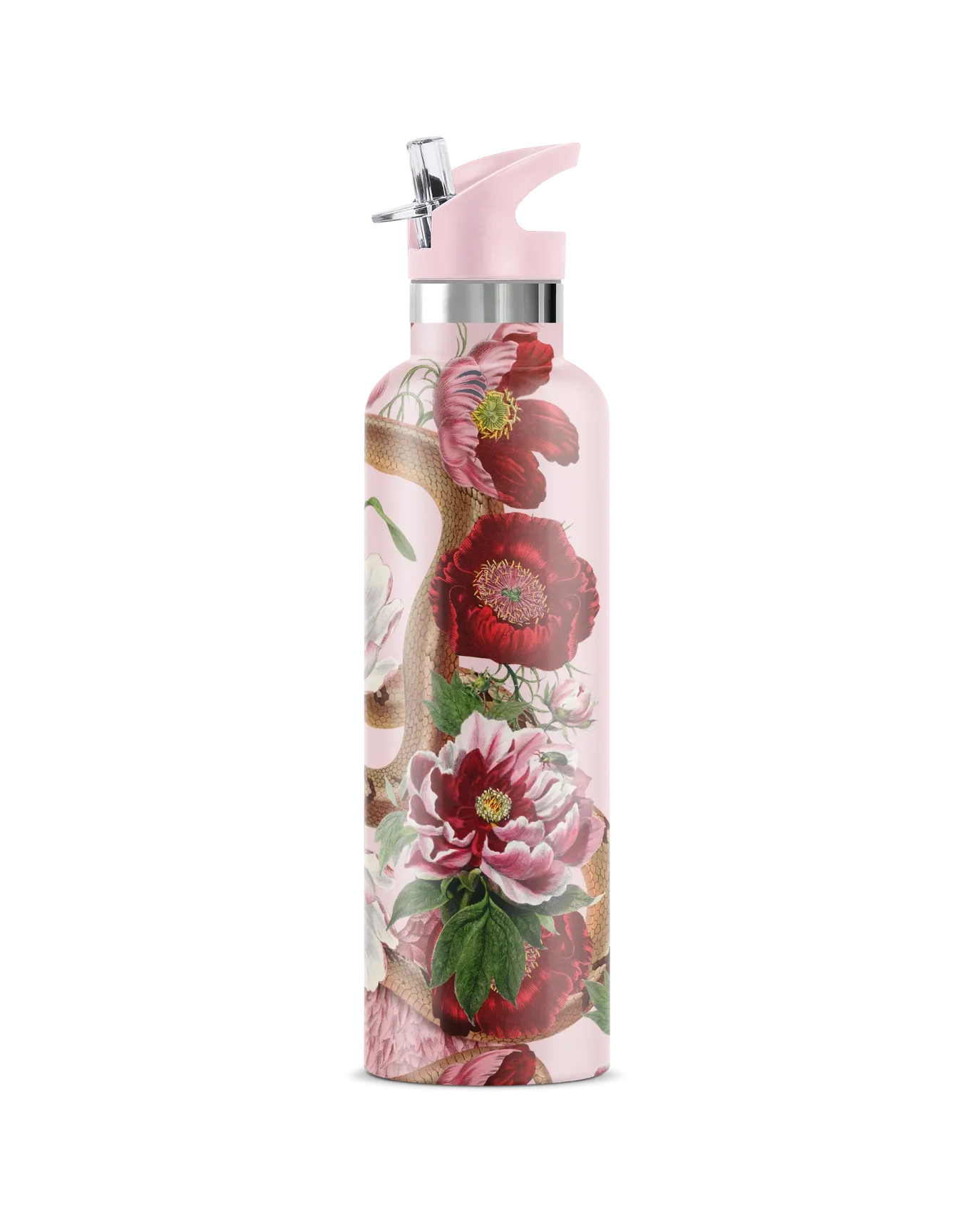 Taboo Serpent & Flowers Insulated Water Bottle