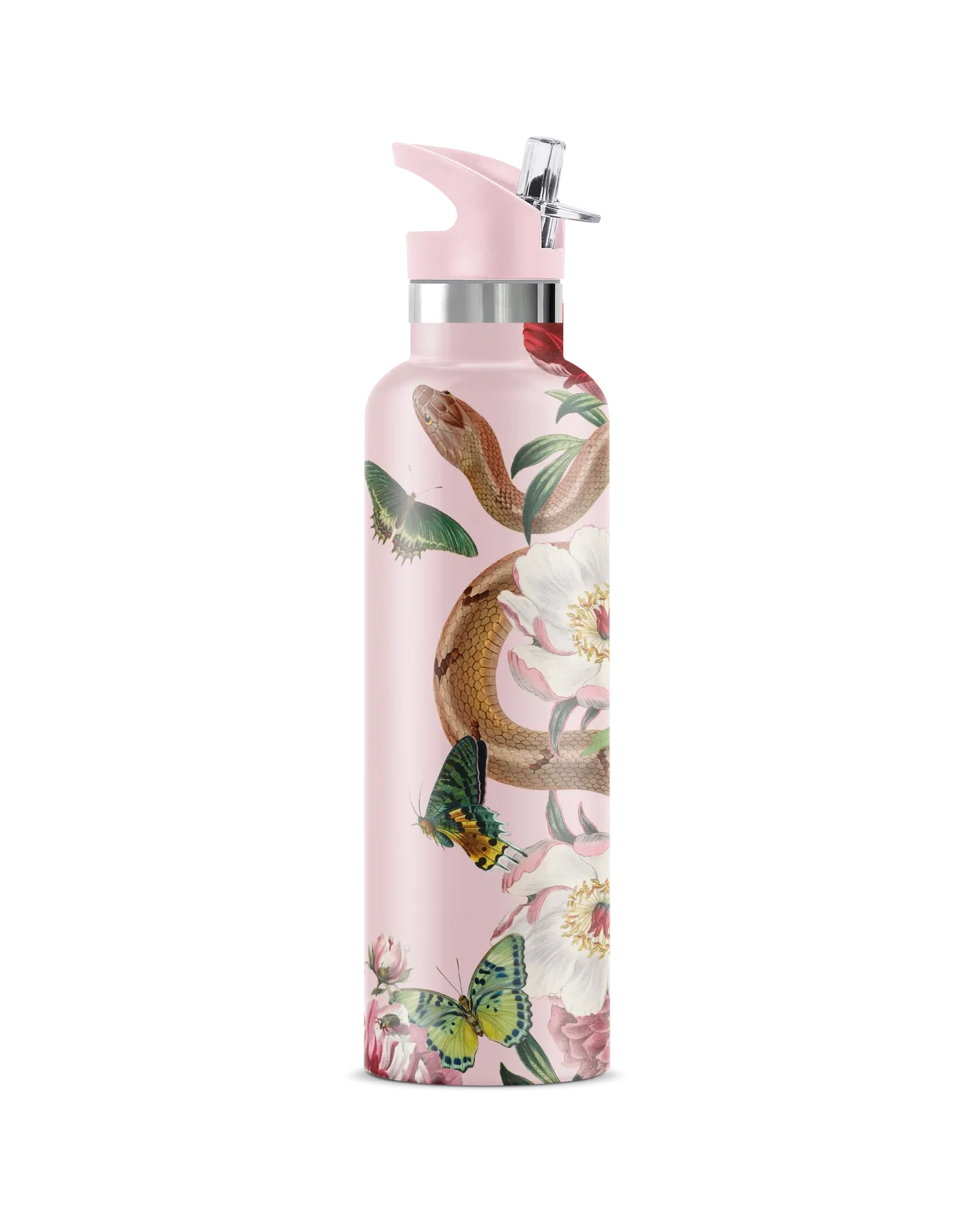 Taboo Serpent & Flowers Insulated Water Bottle