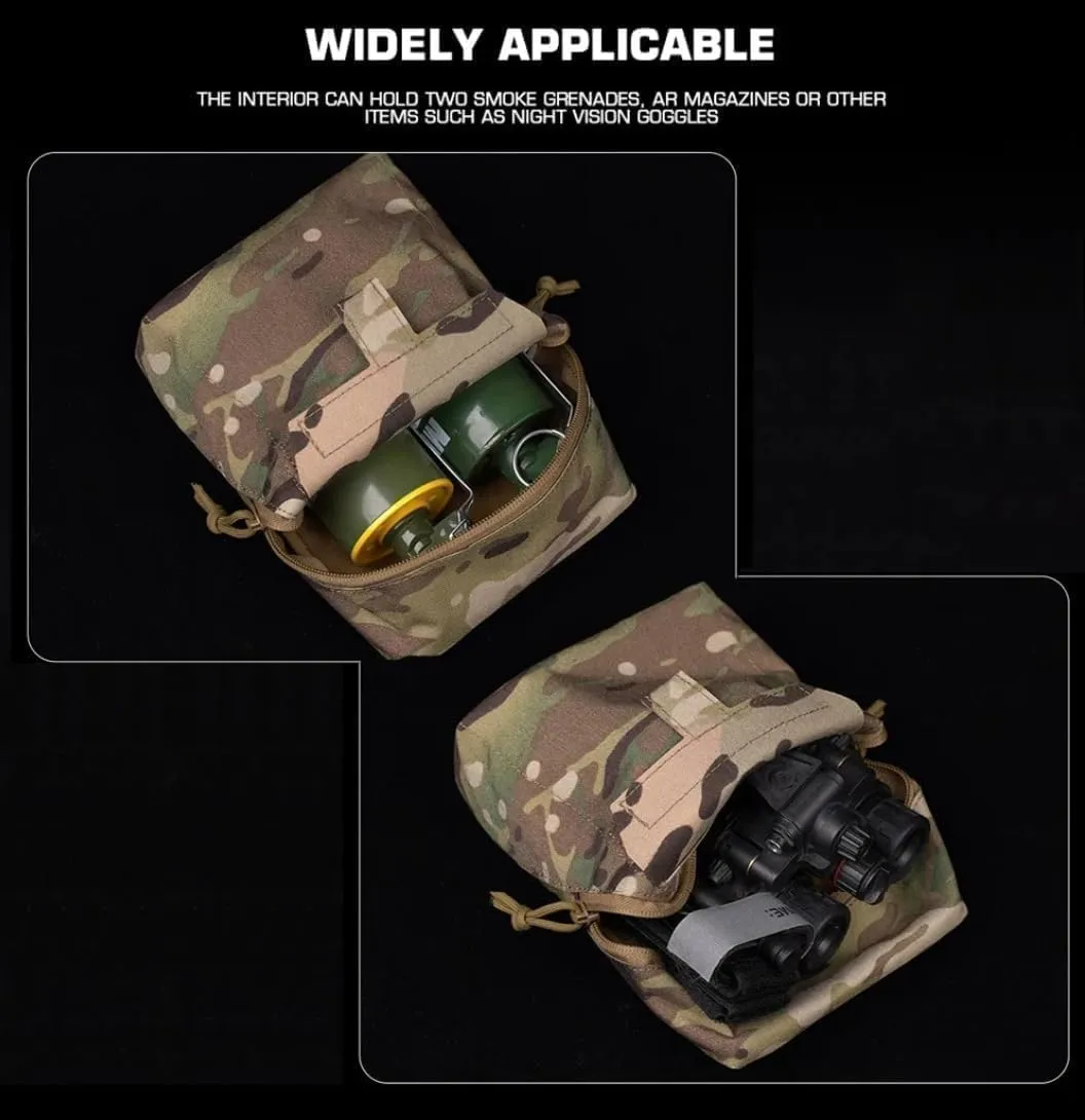 Tactical Grocery Bag Multi-Functional Molle Storage Pouch Hunting Military Map Navigation Pouch Airsoft Ammunition First Aid Kit