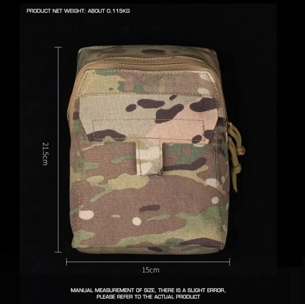 Tactical Grocery Bag Multi-Functional Molle Storage Pouch Hunting Military Map Navigation Pouch Airsoft Ammunition First Aid Kit