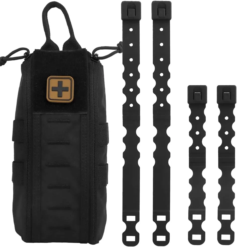 Tactical Medical First Aid Kit Military MOLLE Bag Waist Belt Pouch Quick Response Hunting Vest Bag First Aid Pack B