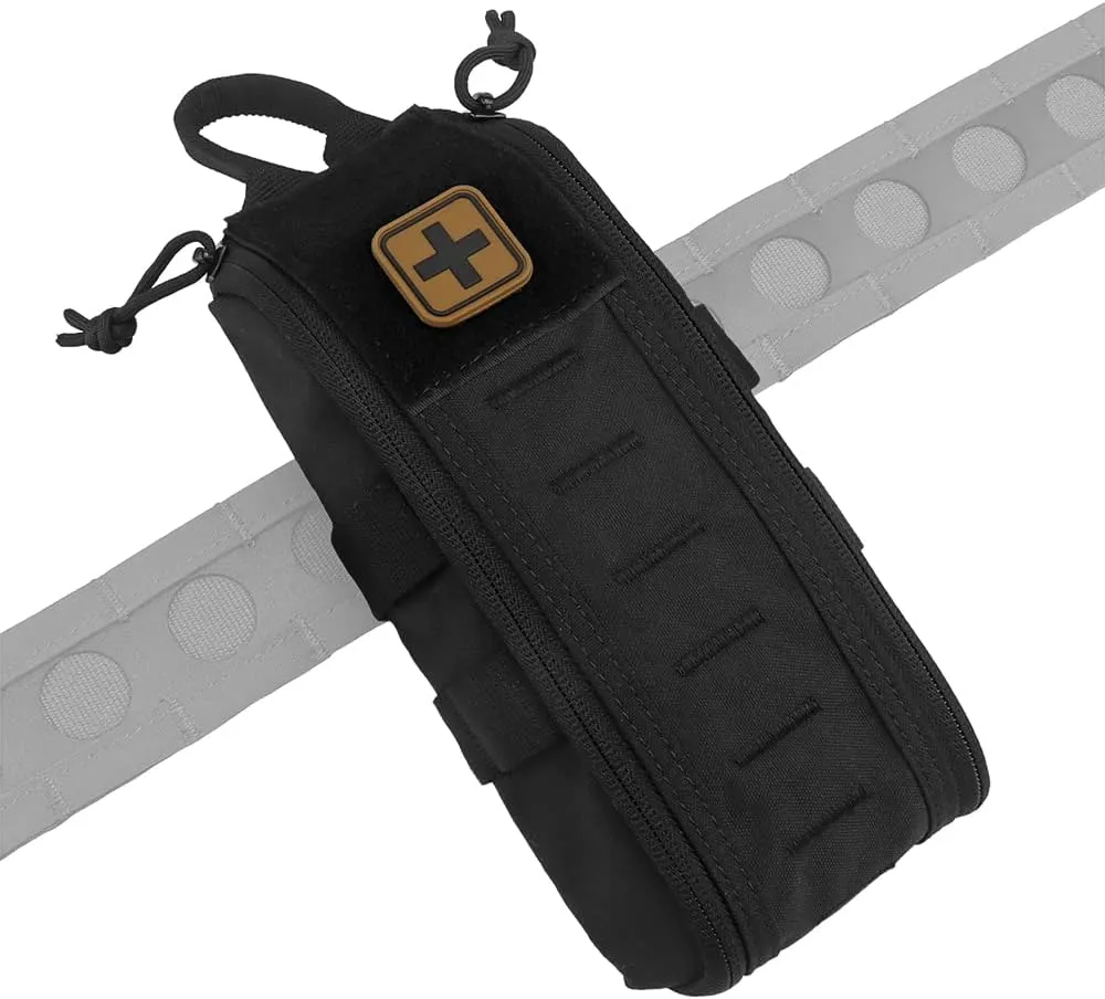 Tactical Medical First Aid Kit Military MOLLE Bag Waist Belt Pouch Quick Response Hunting Vest Bag First Aid Pack B