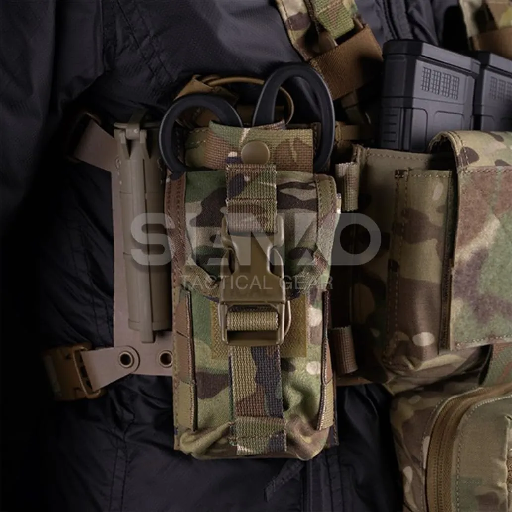 Tactical MOLLE First Aid Kit Compact IFAK Pouch,Quick Release Medical Emergency EMT Bag,Outdoor Sport Hunting Airsoft Gear