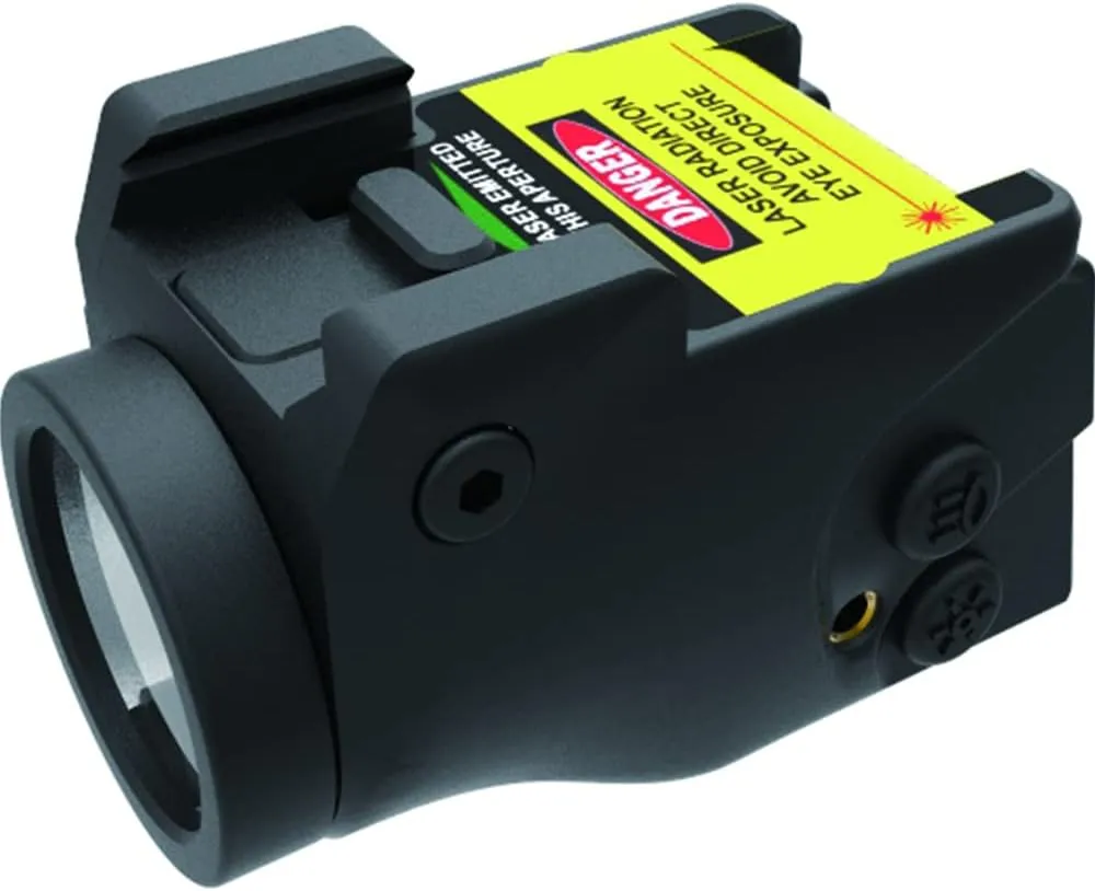Tactical Sub Compact Rail Mount Laser Sight & Flashlight Light Combo, Magnetic Touch Rechargeable Battery
