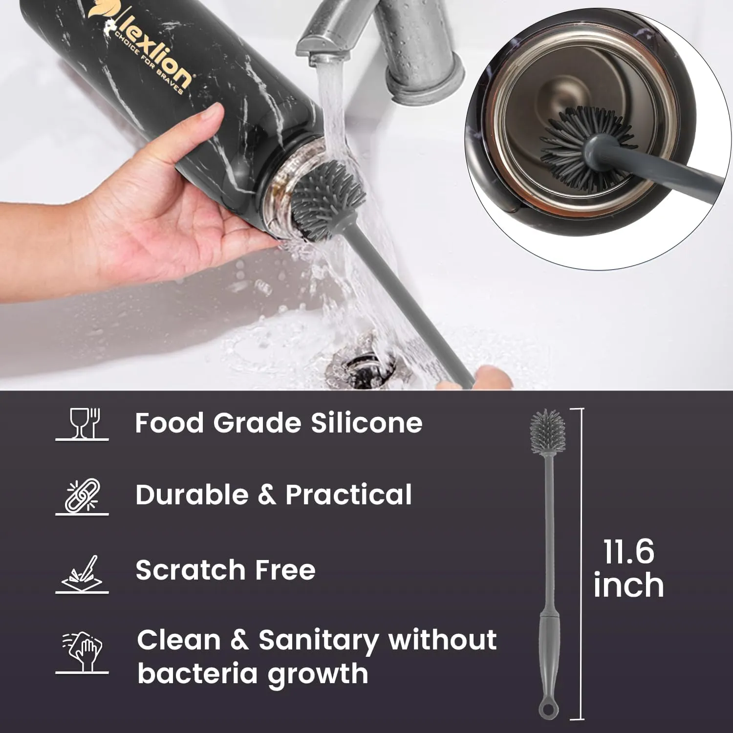 Tea Infuser Bottle - Fruit Infuser Water Bottles 22 Oz, Triple Walled Insulated Stainless Steel Bottle, Thermal Leaf Infuser, Silicone Sleeve, 3 Lids Leakproof, Metal Mug Gallon