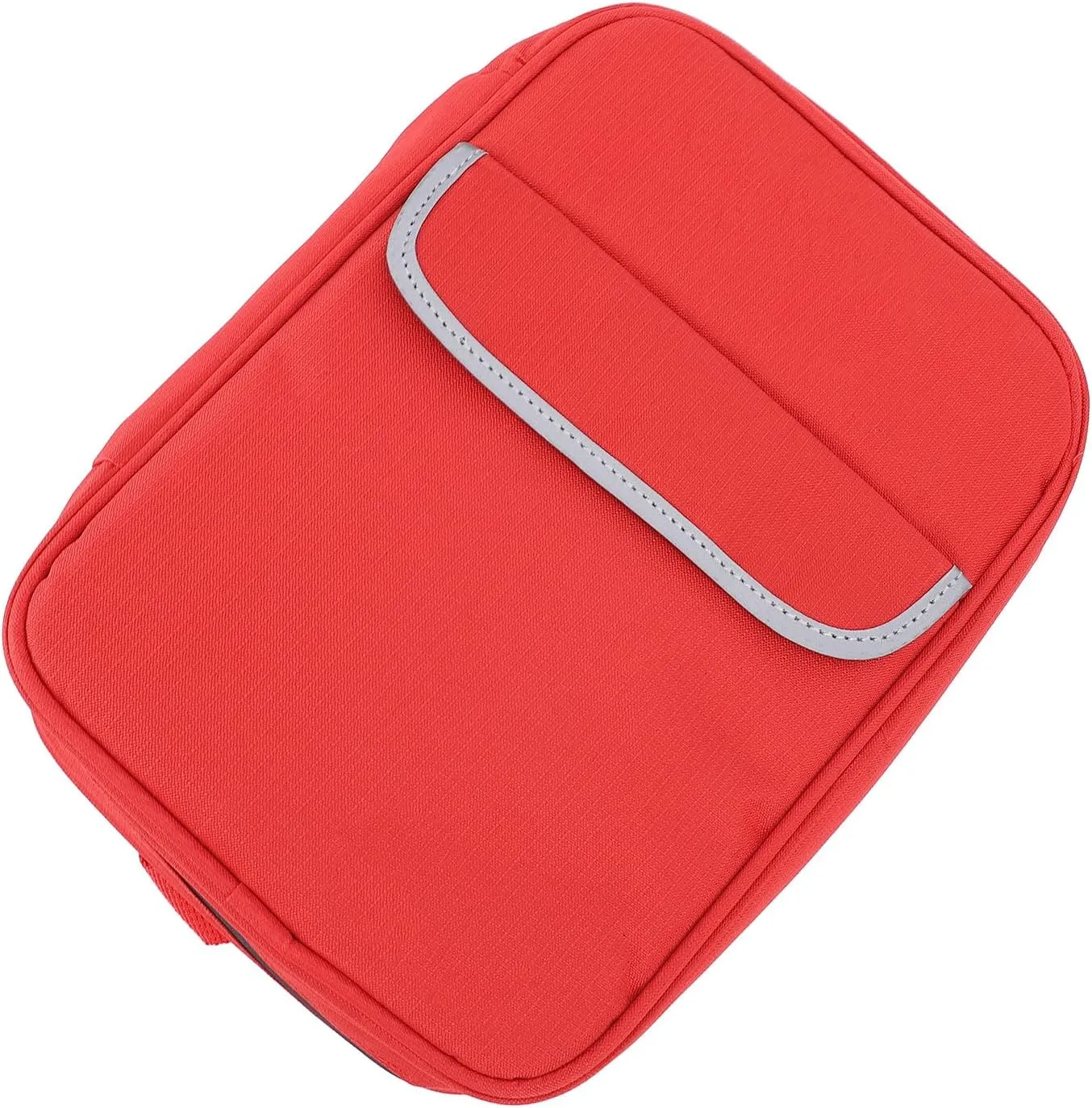 Tear Polyester First Aid Bag with Multiple Pockets, Constructed from Rugged, Exterior, Highly Visible Reflective Strips for Emergency Preparedness