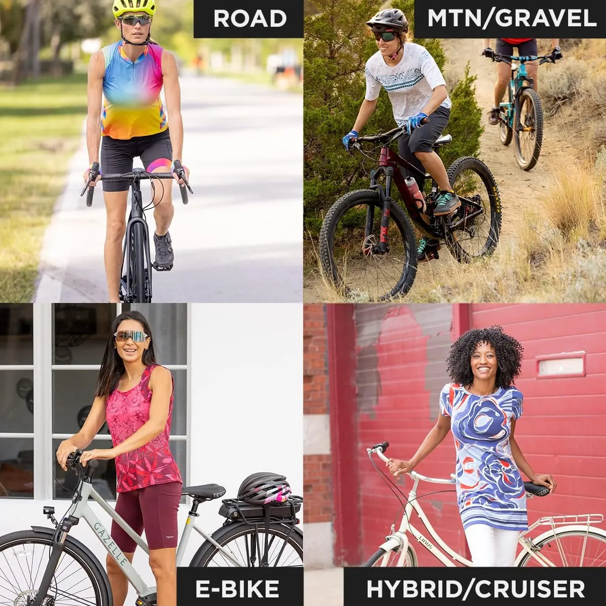 Terry Bike Shorts Women Padded Wayfarer 11 Inch Long Compression Shorts for Women Cycling UPF 50  Touring Bike Shorts