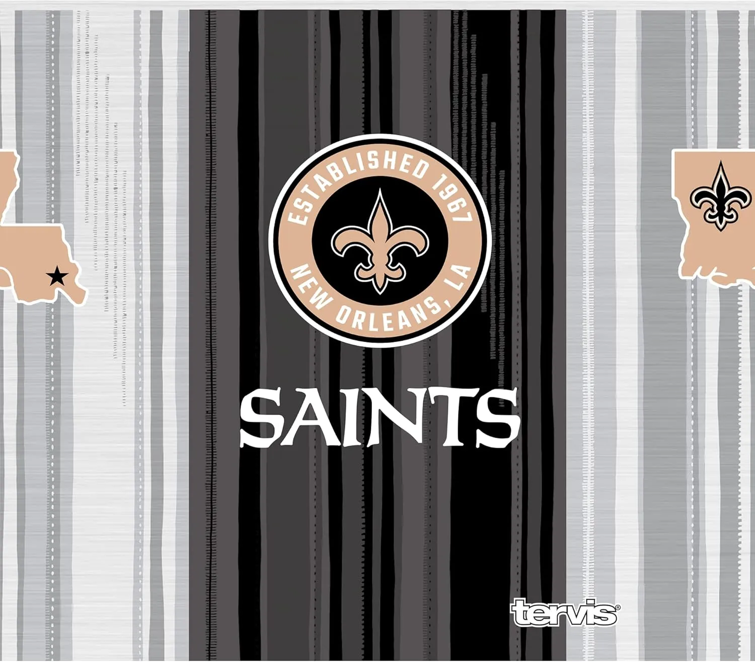 Tervis NFL New Orleans Saints-All in Water, 24oz Wide Mouth Bottle, Stainless Steel