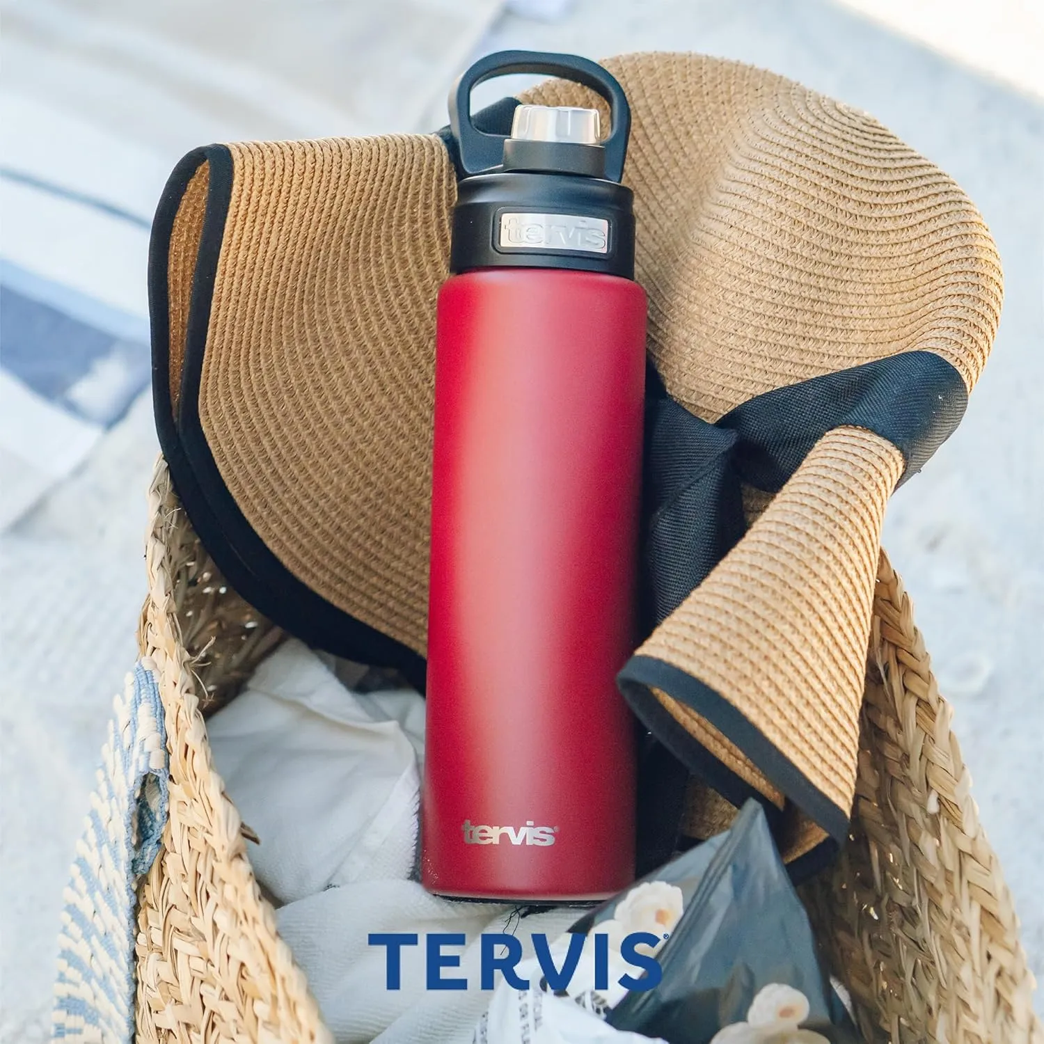 Tervis NFL New Orleans Saints-All in Water, 24oz Wide Mouth Bottle, Stainless Steel