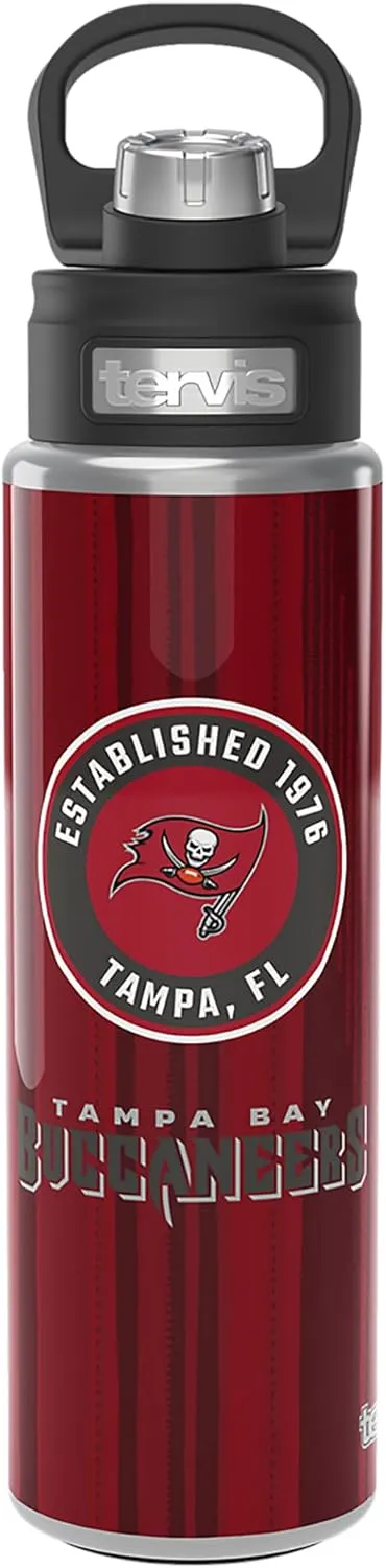 Tervis NFL Tampa Bay Buccaneers-All in Water, 24oz Wide Mouth Bottle, Stainless Steel