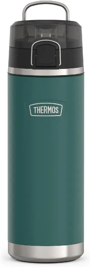 THERMOS ICON SERIES, Stainless Steel Water Bottle with Spout - 24 Ounce, Spruce - Vacuum Insulated Water Bottle with Lid