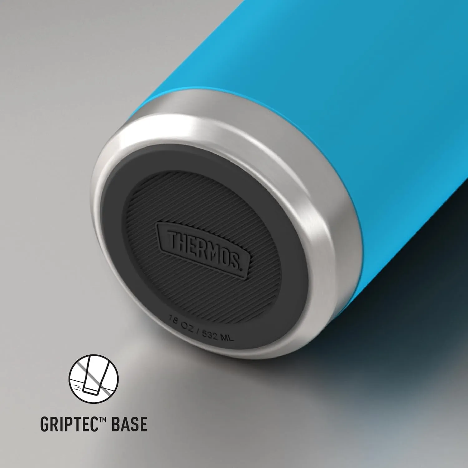 THERMOS ICON SERIES, Water Bottle with Spout - 18 Ounce, Dark Teal - Stainless Steel Vacuum Insulated Water Bottle with Lid