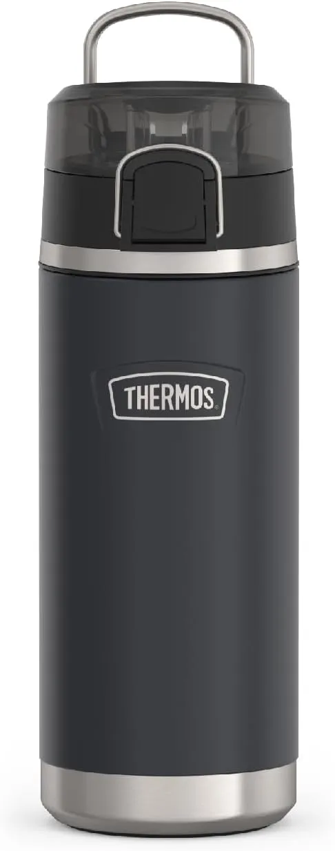 THERMOS ICON SERIES, Water Bottle with Spout - 18 Ounce, Granite - Stainless Steel Vacuum Insulated Water Bottle with Lid